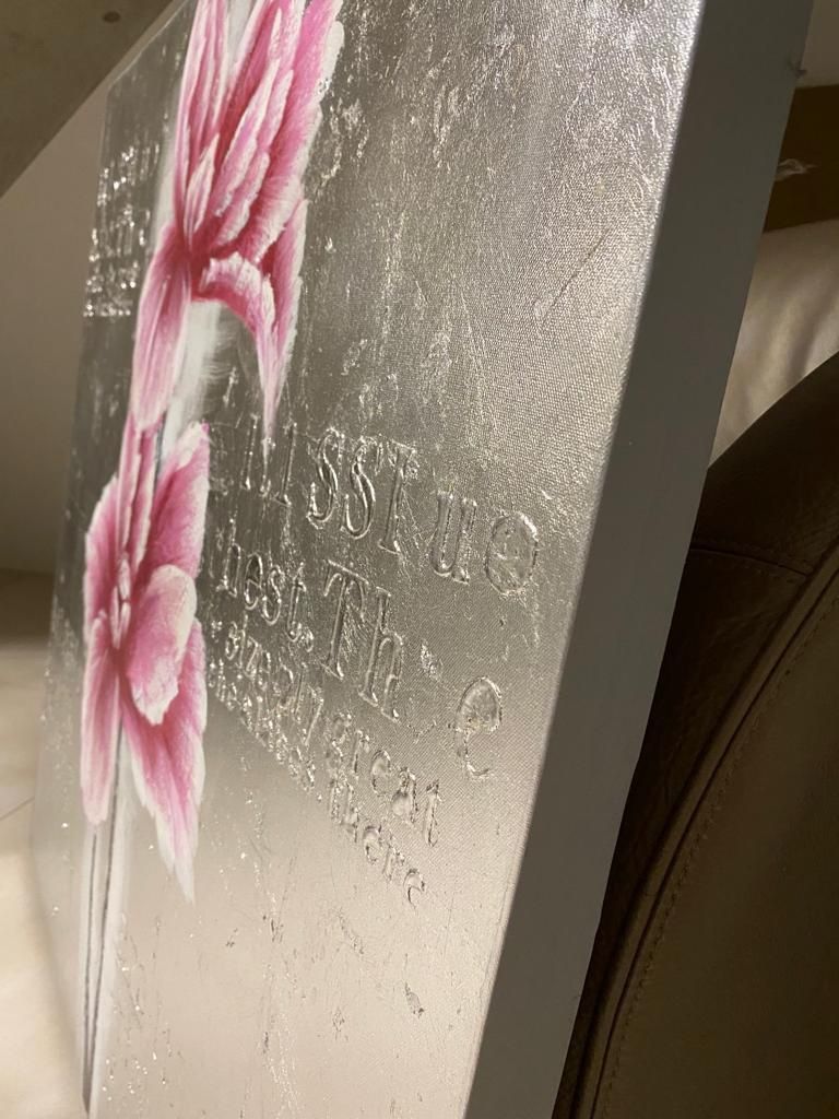 Gemälde: Art Paint metallic flower – Neu (gemäss Beschreibung) aus Ottenbach von tickorus 2