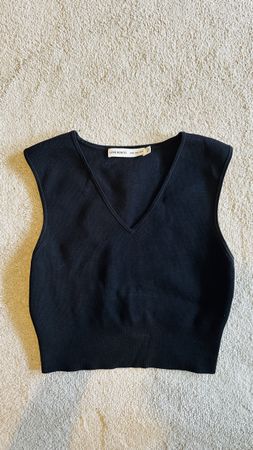 Love Bonito Black Knit Vest - Layering Piece - Size M