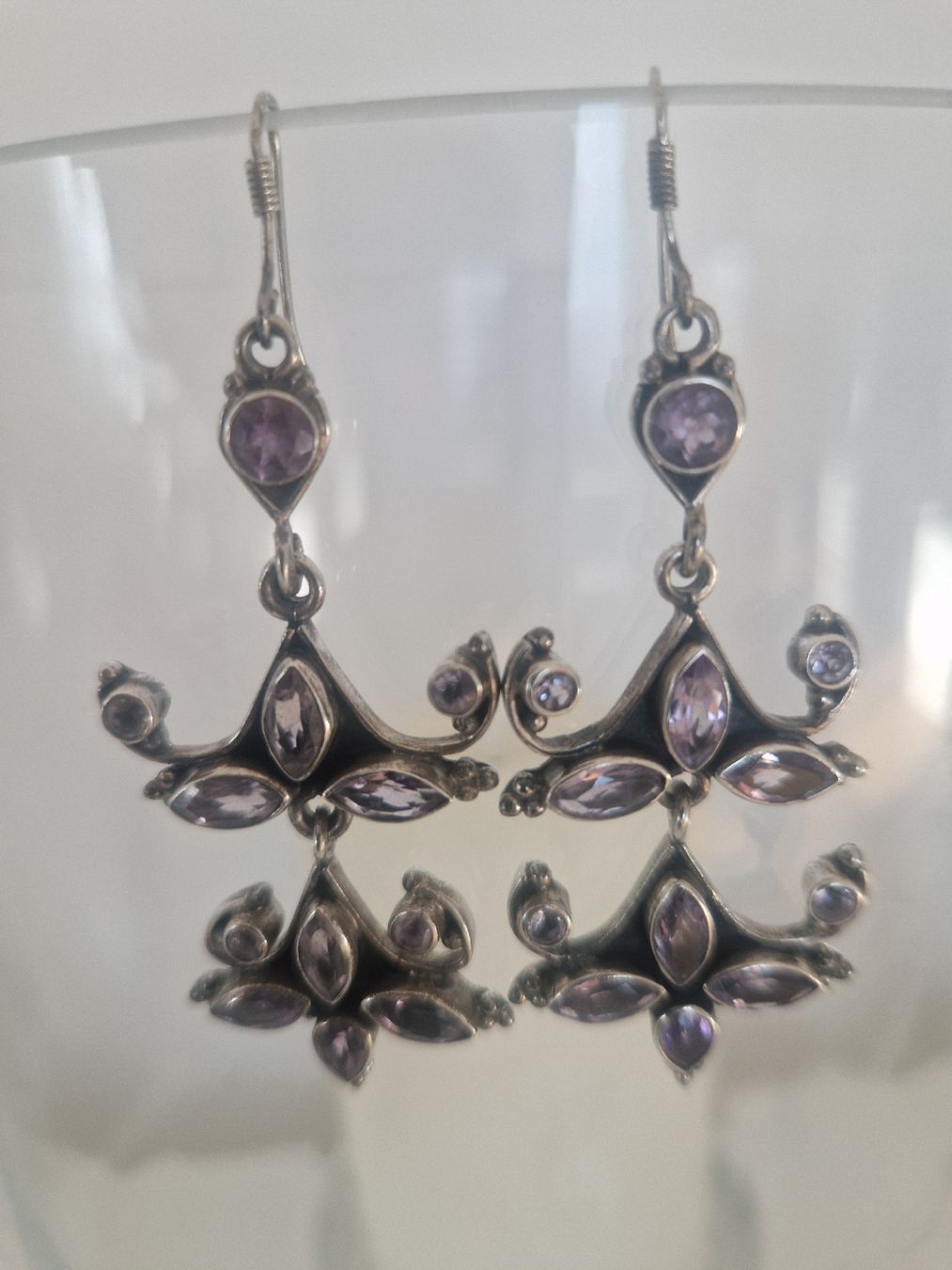 Ohrringe & -stecker: Ohrringe 925 Silber mit Amethyst – Gebraucht aus Küsnacht ZH von 2011_ 6