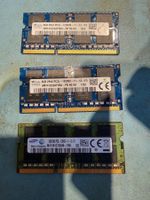 Notebook RAM Konvolut – 3 Module DDR3 8GB