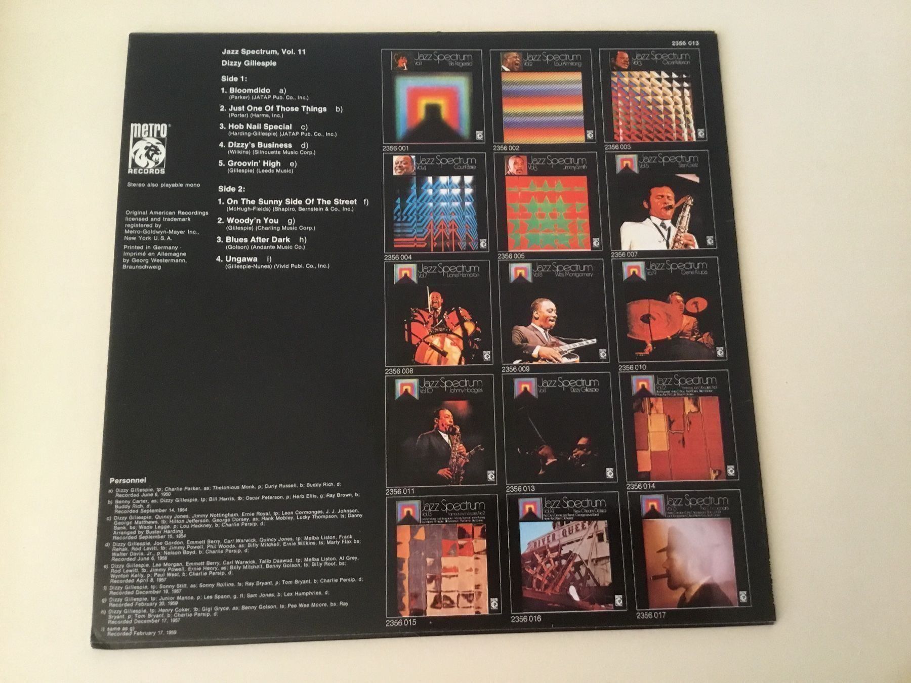 Schallplatten: Dizzy Gillespie / Jazz Spectrum Vol. 11 – Neu (gemäss Beschreibung) aus Kreuzlingen von Schuggerman 1