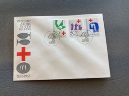 Umschlag 100 Jahre Rotes Kreuz Liechtenstein 1863-1963