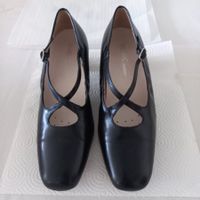 Chaussures en cuir noir, élégantes et confortables, 36,5
