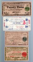 Philippines noten 4 stück scarce