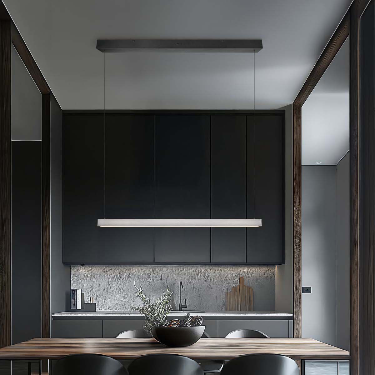 Lampadari & plafoniere: LED Pendelleuchte, CCT, 113 cm x 9 cm – Nuovo (secondo la descrizione) da Kreuzlingen venduto da Smart-Light 1