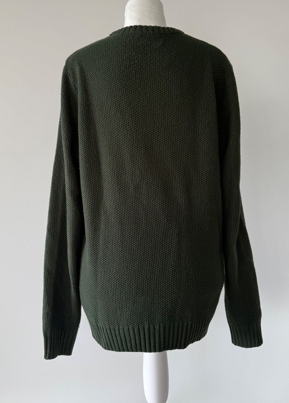 Maglioni & Felpe: Strickpullover dunkel grün Rundhals grob gestrickt – Usato da Weiningen ZH venduto da san_7hsm 1