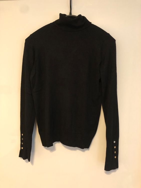 Damen Pullover Zara Schwarzer Rollkragenpullover