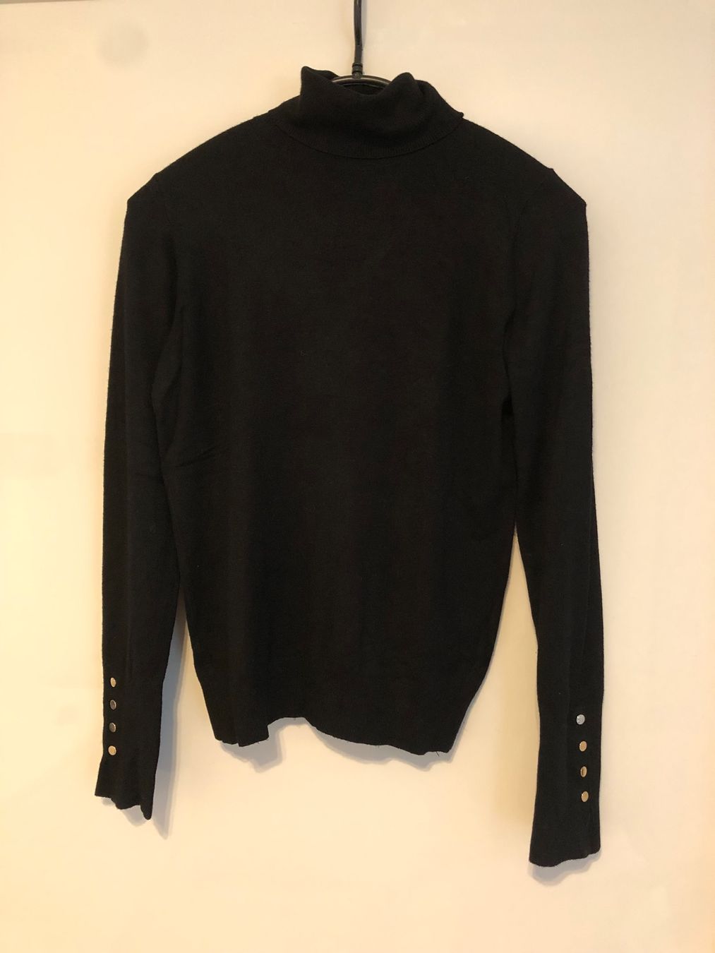 Zara Strickpullover Zara Schwarzer Rollkragenpullover Pailletten