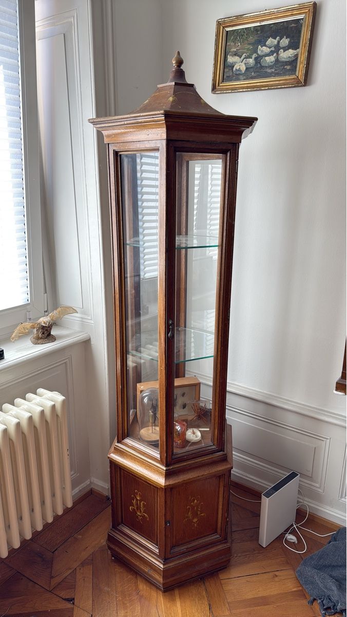 Vitrines: Antike Vitrine, 6-Eckig, Nussbaum – D'occasion à Basel par Ramses1179