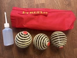 FYREFLI Feuer Jonglierball Set, 3 Stk, inkl. Tasche