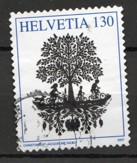 Tous les timbres: 2007 - Scherenschnitte / Familienausflug – D'occasion à Schaffhausen par poststamp