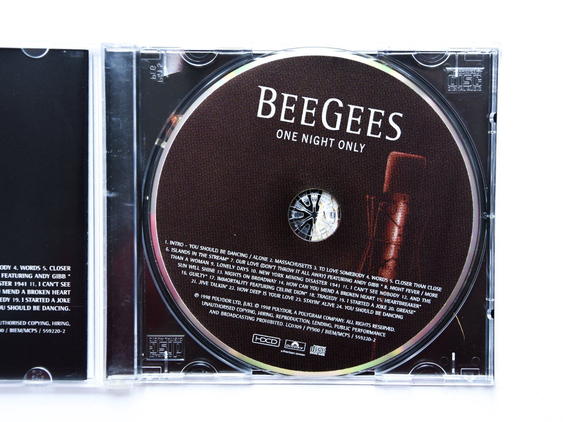 CD: Bee Gees ‎- One Night Only – Usato da Belmont-sur-Yverdon venduto da ag97 1