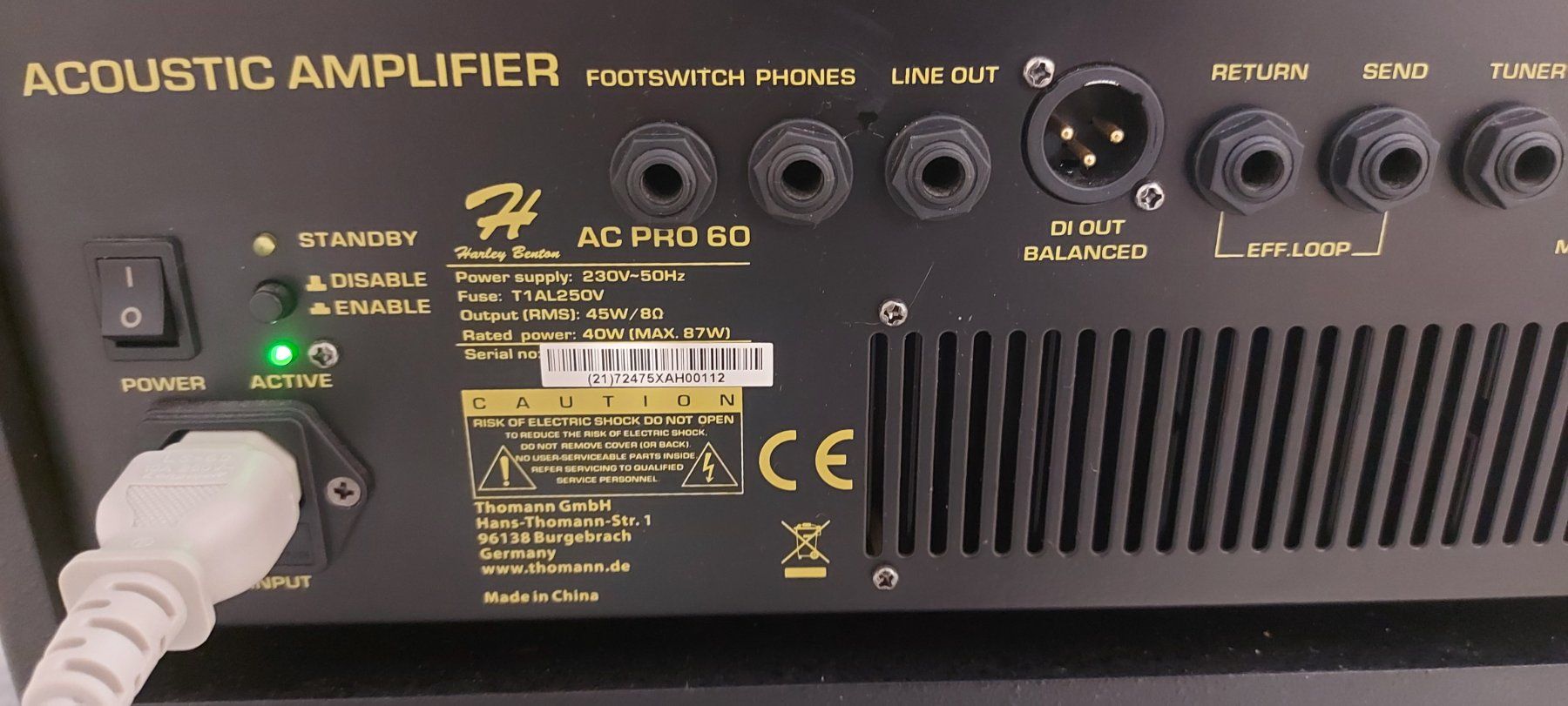 Amplificatori: HB AC PRO 60 Akustik-Combo , neuwertig – Nuovo (secondo la descrizione) da Glattbrugg venduto da Swissmusik 4