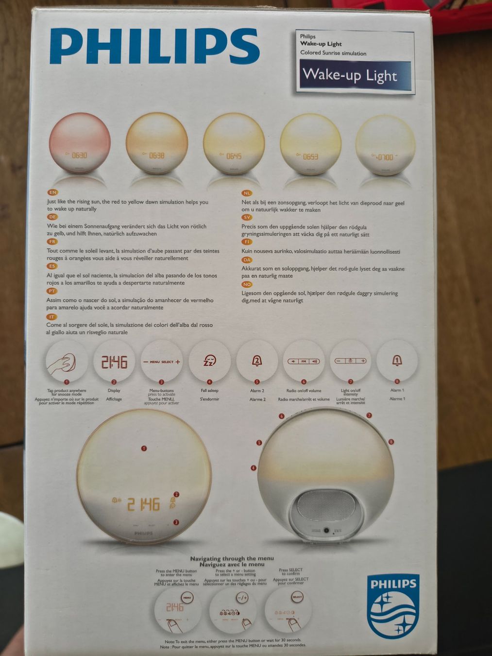 Philips Lampade: Wake-up Light von Philips – Nuovo (secondo la descrizione) da Zürich venduto da car_w65f 3