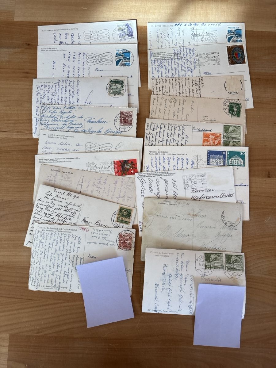 Cartoline postali: über 70 AK von Davos – Usato da Rümlang venduto da Brieftaube2 5