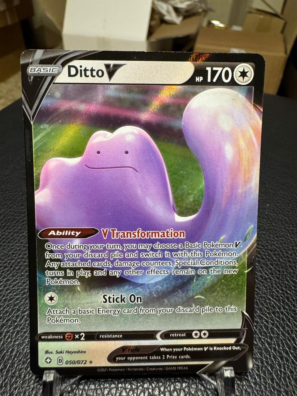 Pokémon Carte collezionabili: Ditto V | Ultra Rare | SHF 50/72 | EN – Usato da Spreitenbach venduto da Snacky96 2