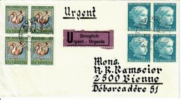 dringlich Brief, Avenches - Biel  1965