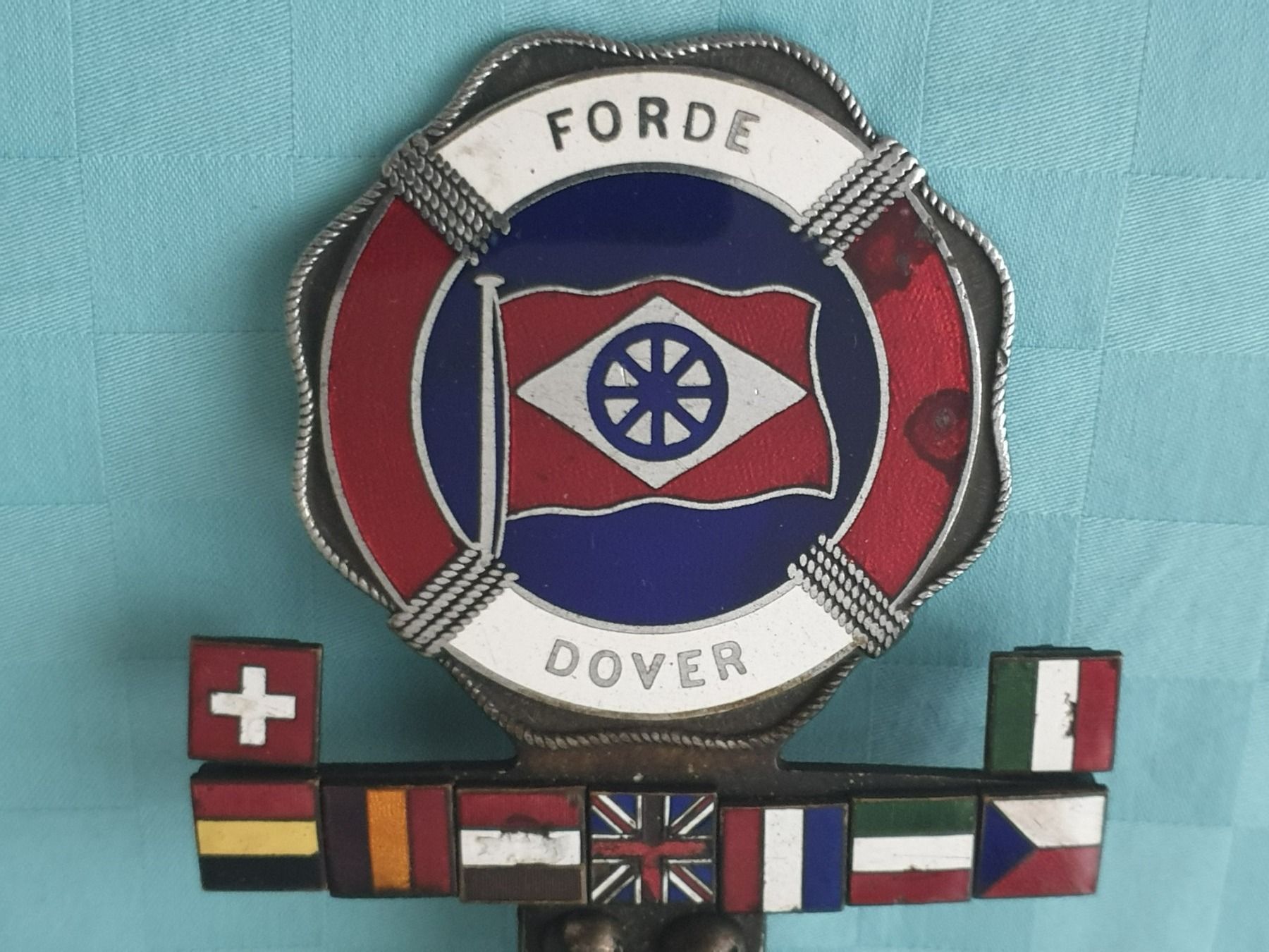 Placchette & Badge: altes FORDE DOVER Auto Abzeichen emailliert Wappen – Usato da Mörschwil venduto da spirspi 1