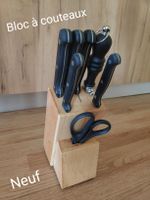 couteaux de cuisine+ socle