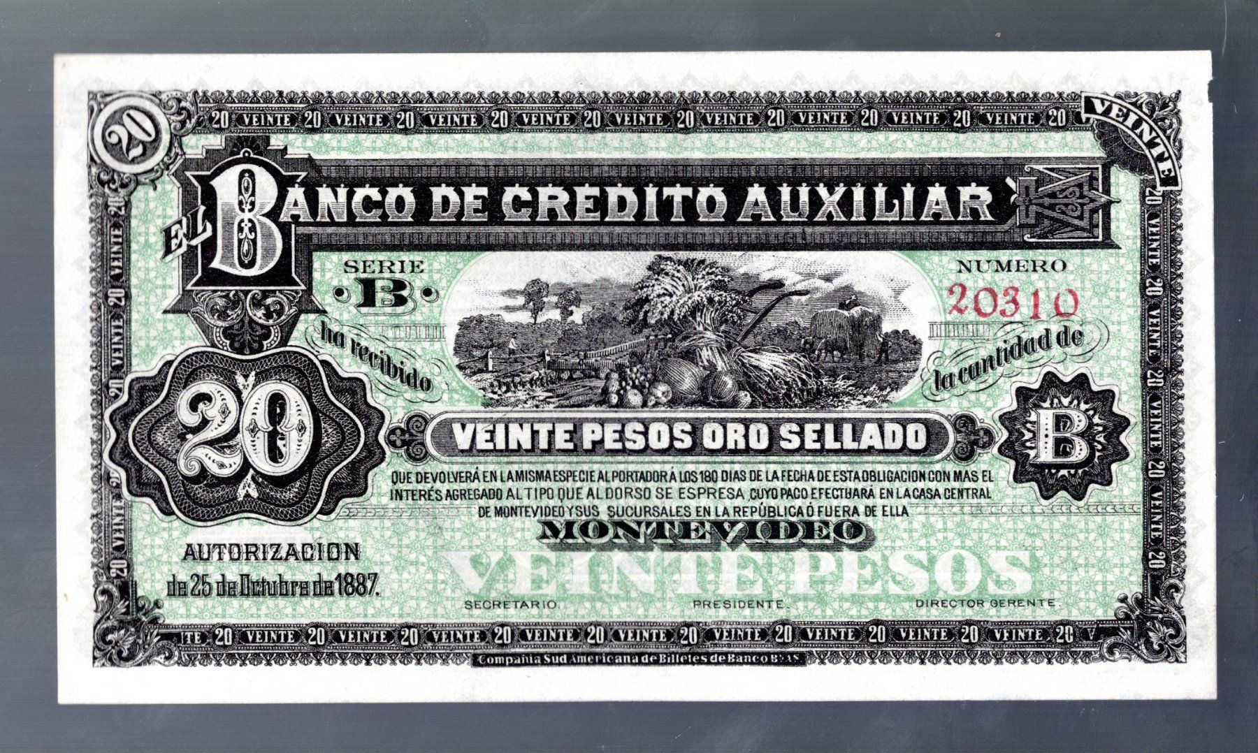 Banknoten: Uruguay 20 pesos nice grading – Gebraucht aus Leibstadt von baroc333