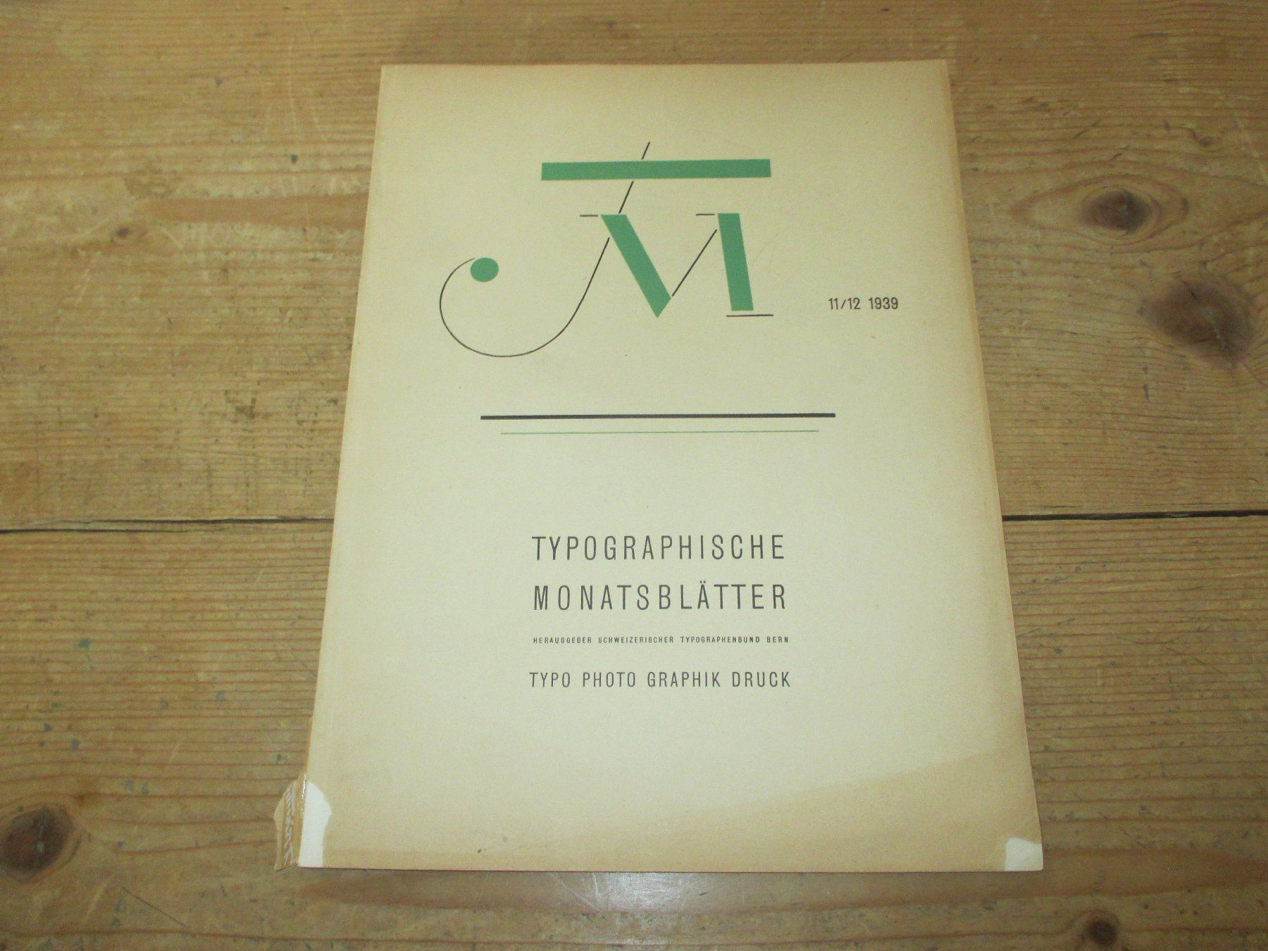 Libri: Typographische Monatsblätter 1939 – Usato da Flims - Dorf venduto da Stagediver