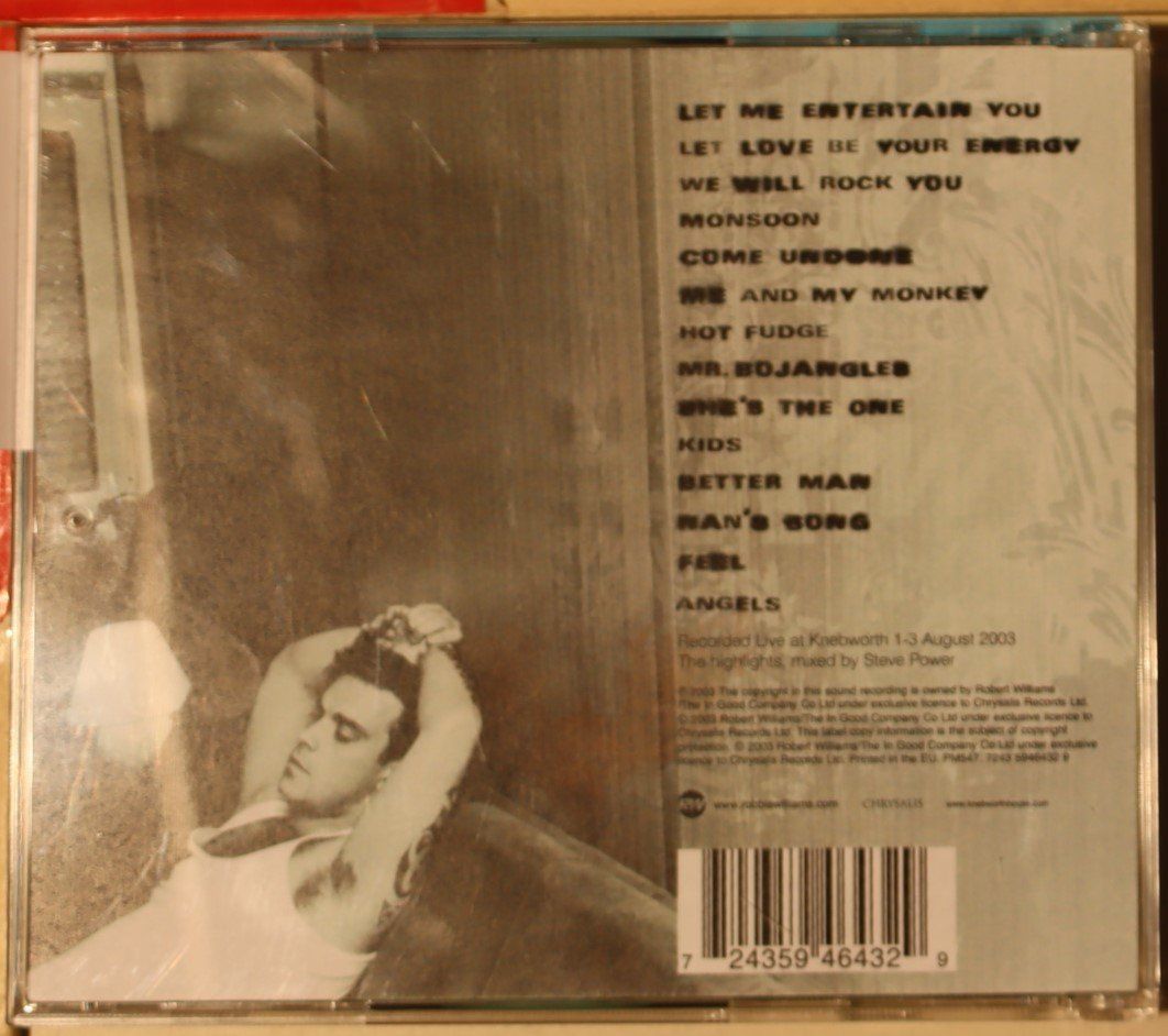 CD: Robbie Williams – Live Summer 2003 – Usato da Luzern venduto da CONTENTI 3