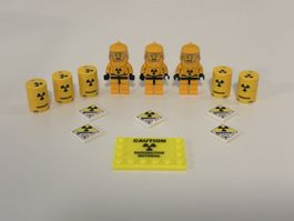 3x Lego Hazmat Guy mit Zubehör