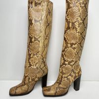 Dolce & Gabbana Vintage Stiefel aus echtem Schlangenleder