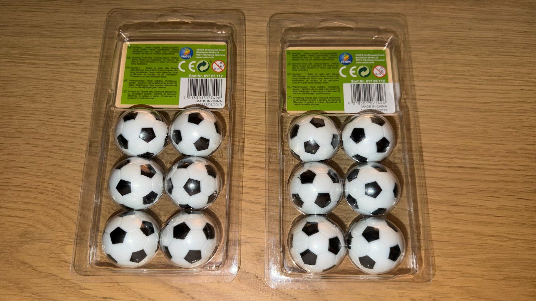 Spiele: 6 Tischkicker Bälle 36 mm – Neu und originalverpackt aus Zürich von volkinik 1