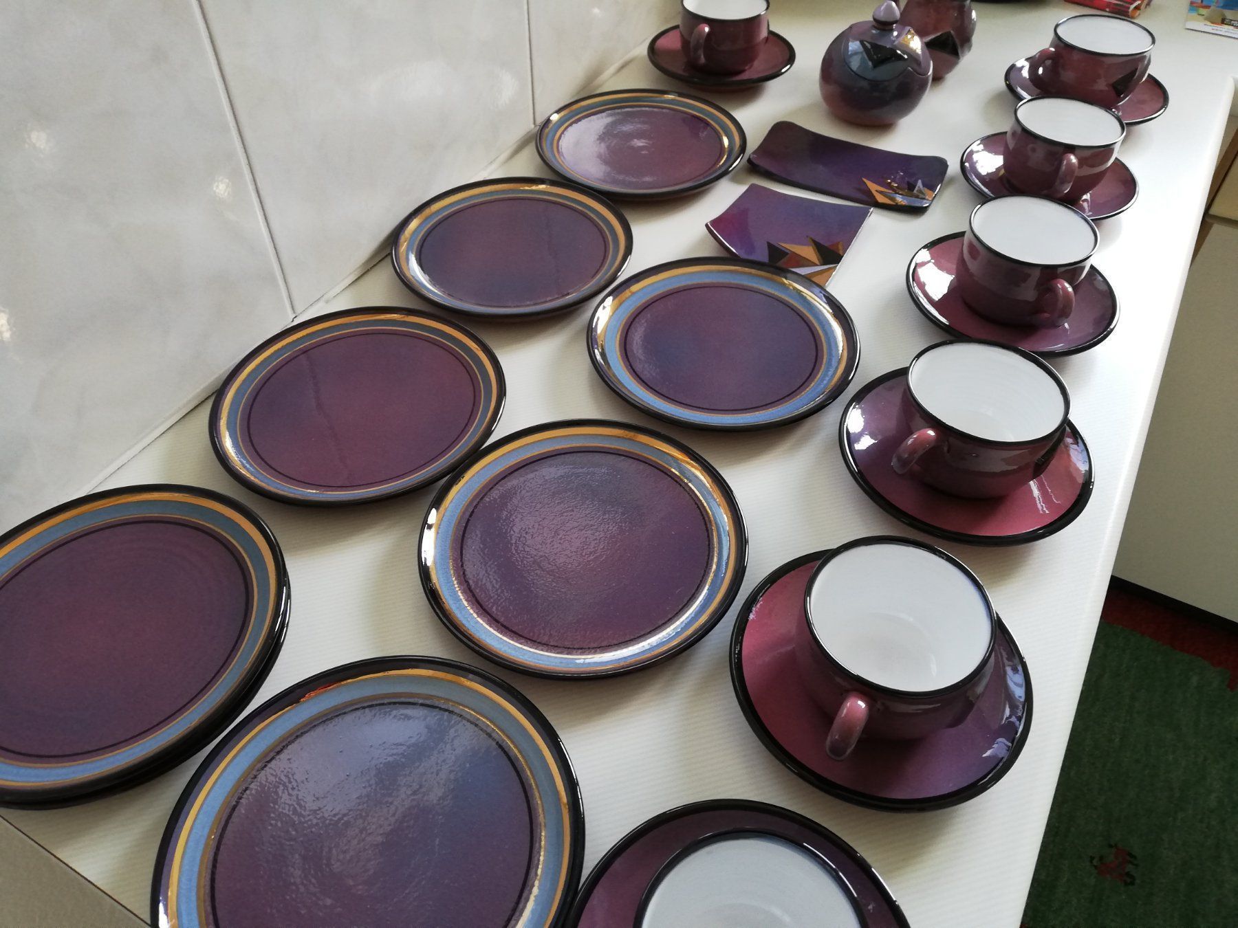 Set di piatti: Kaffeeservice Unikat handmade – Usato da Balgach venduto da FENDIE 2