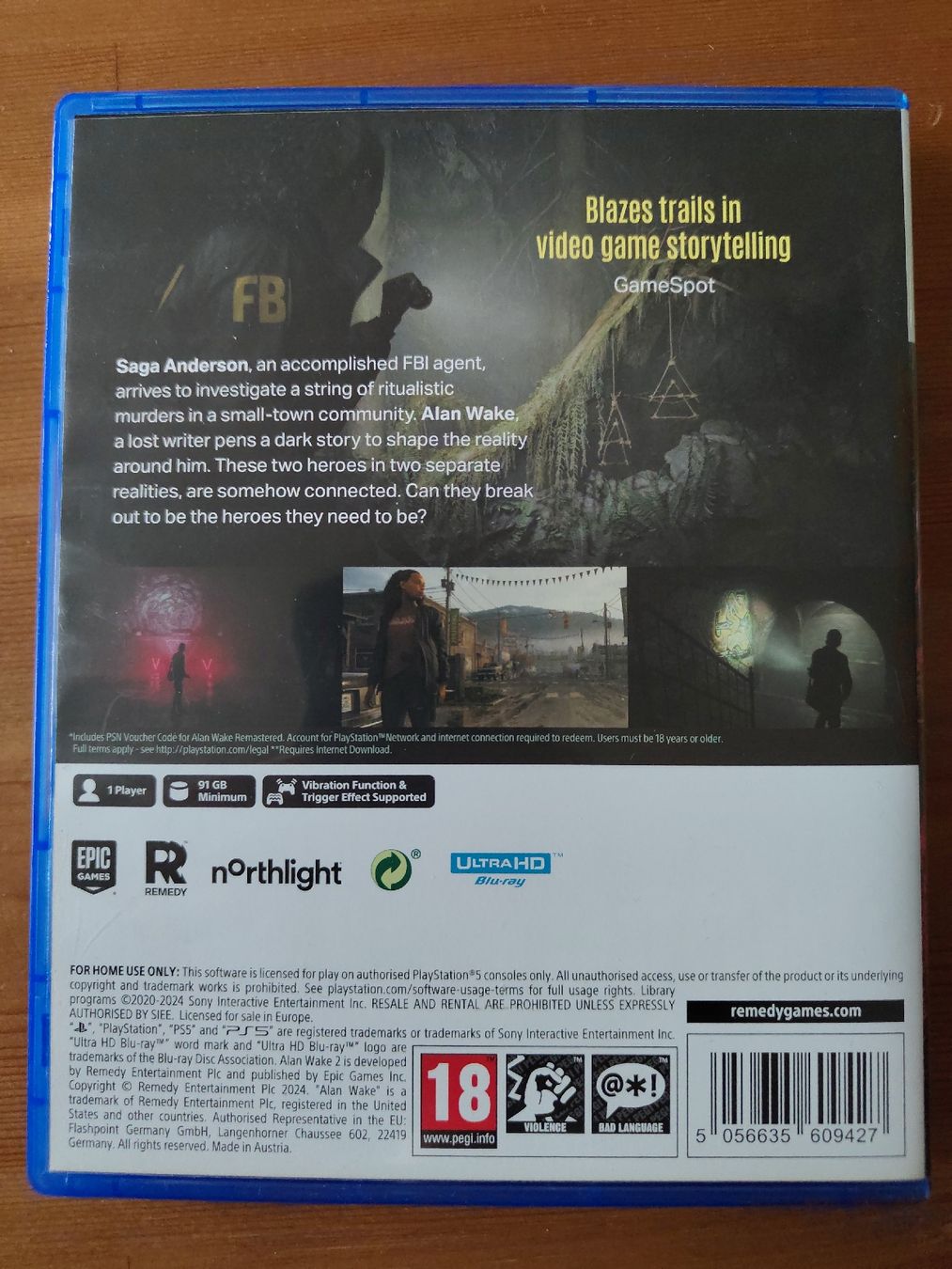 Jeux: Alan Wake 2 Deluxe Edition PS5 – Neuf (Voir description) à Näfels par mutmut99 1