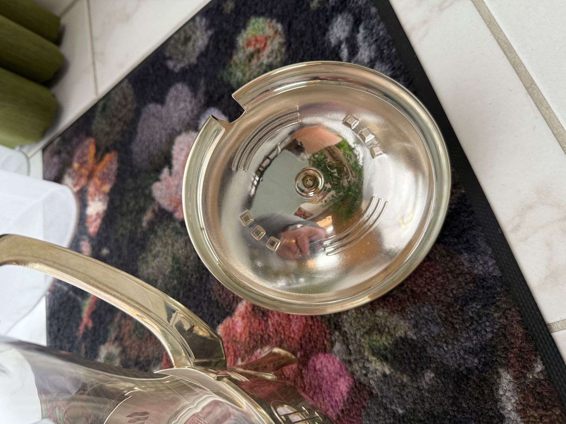 Bicchieri: Art Deco Silber Glas Bowle um 1910 – Usato da Wöschnau venduto da Vinsale 4