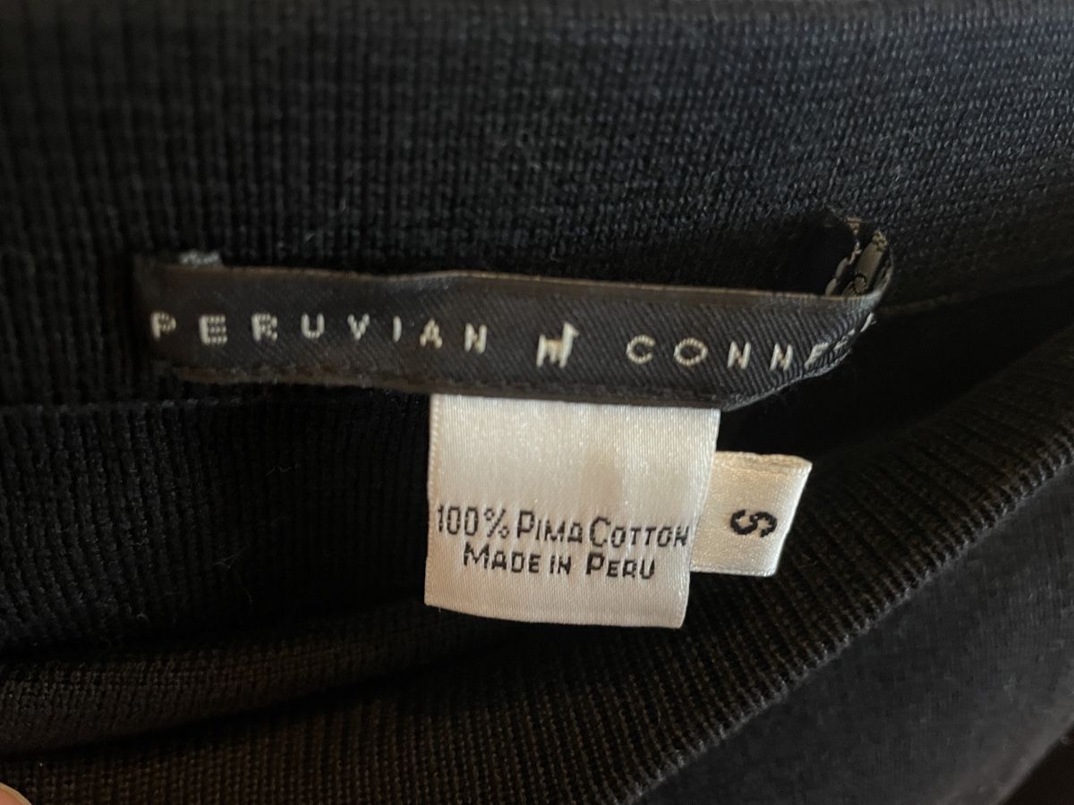 Gonne: Schwarzer Strickrock, S, Peruvian Connection, Baumwolle – Usato da Basel venduto da non_vn79 2