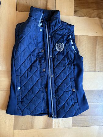 Weste HV Polo gesteppt dunkelblau Grösse M