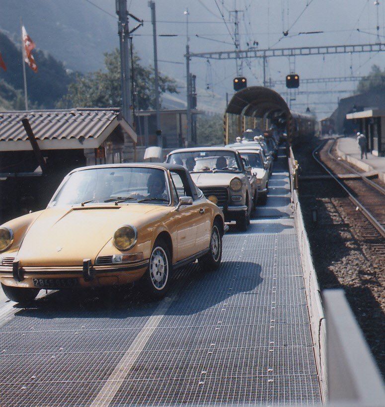 Cartoline postali: Goppenstein  VS / Eisenbahn/ Autoverlad VS  -  6 div. Karten – Usato da Brig venduto da Valcards54 5