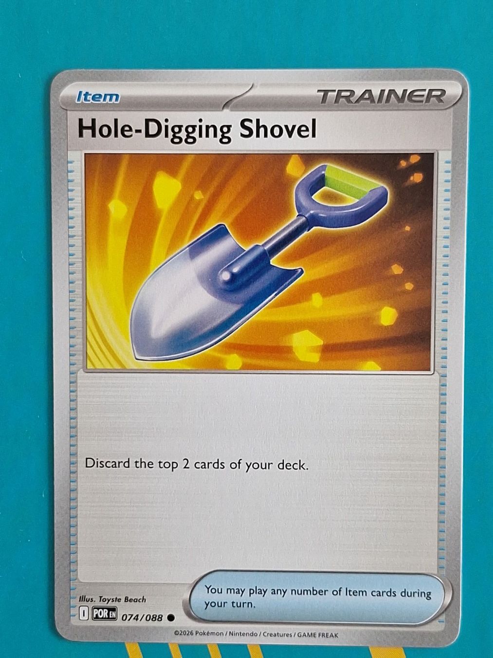 Pokémon Carte collezionabili: Hole-Digging Shovel - Pokemon Perfect Order – Usato da Altstätten SG venduto da GGsGameshop