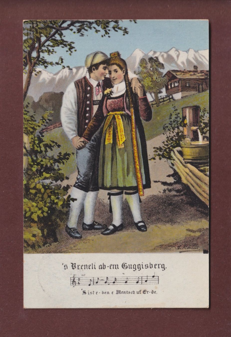 Cartoline postali: GUGGISBERG - 1917 – Usato da Pully venduto da nicecards