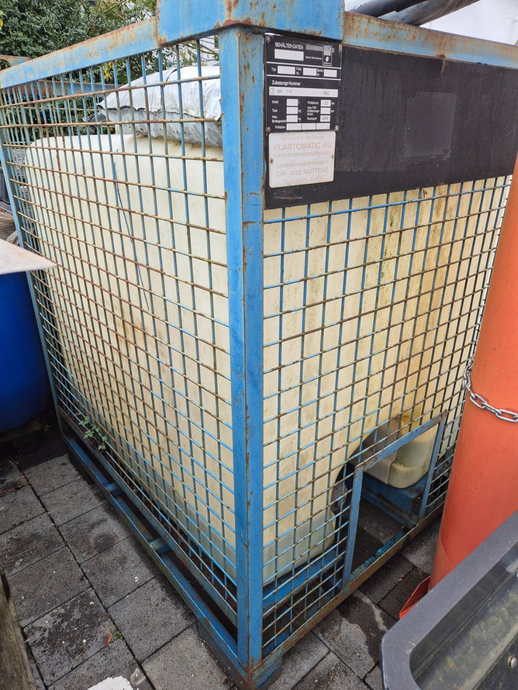 Contenitori edile: Gittercontainer 1000lt auf Palette von – Usato da Zwingen venduto da czo_52t5