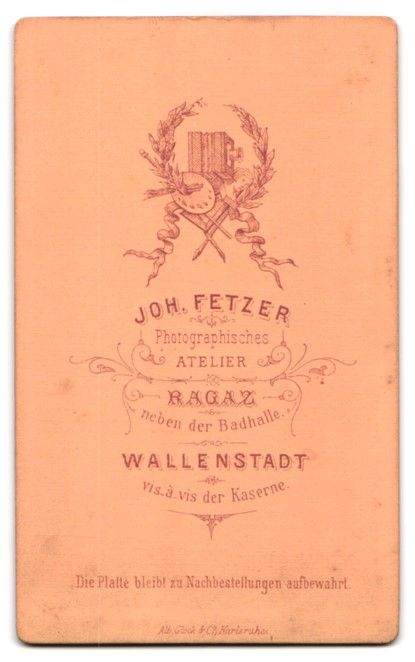Fotografie & Manifesti: Fotografie Joh. Fetzer, Ragaz, Bürgerli – Usato da Berlin venduto da bartko-reher 1