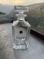 Carafe en cristal taillé, vintage, de collection.