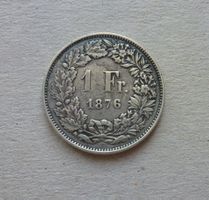 Schweiz ++ 1.- Franken 1876, gute Erhaltung