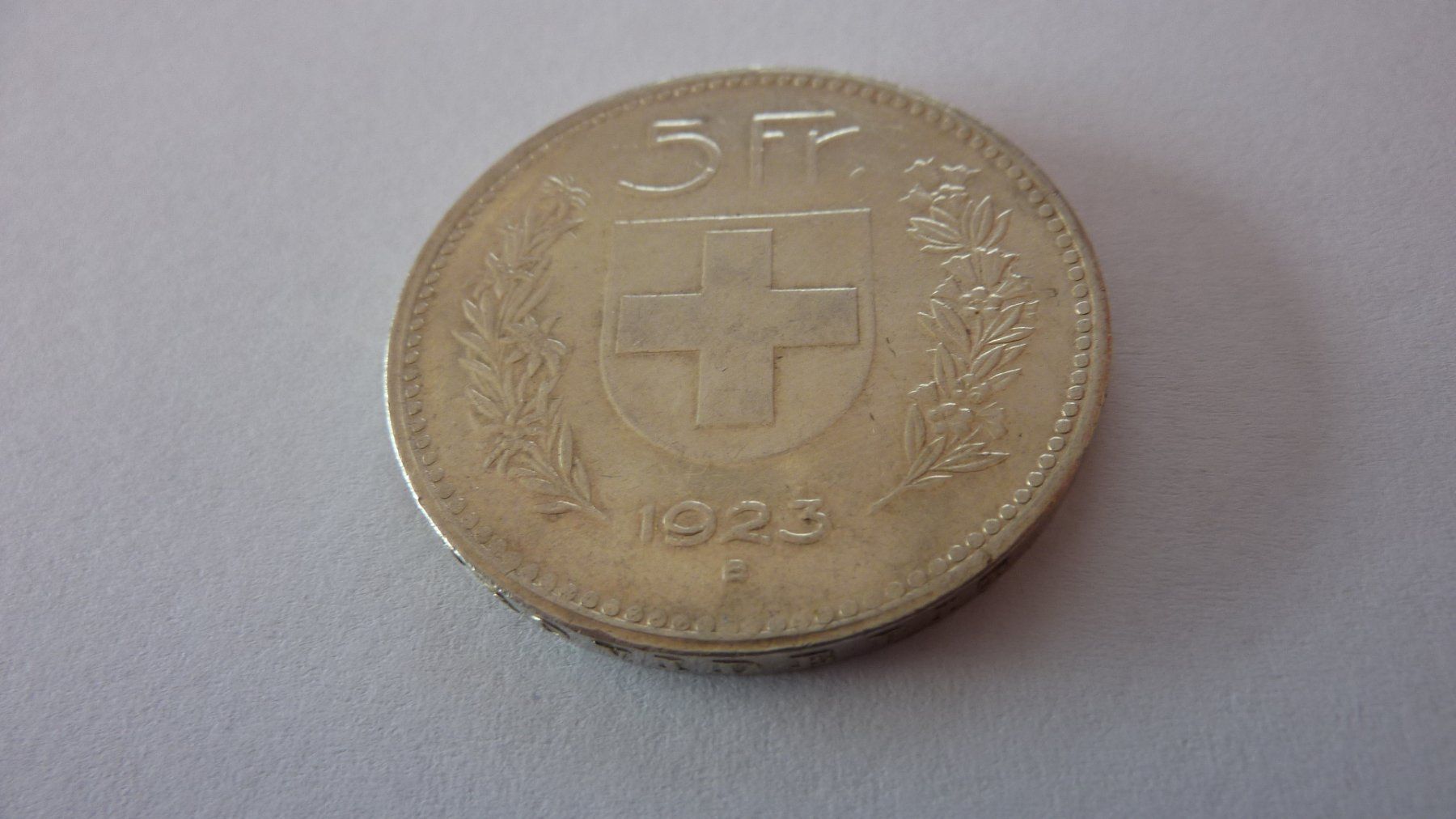 Tutti le monete: Uralter Fünfliber 1923 , vorzüglich – Usato da Birrwil venduto da Schnaepli