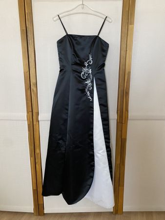 Ballkleid, Fashion New York, schwarz-weiss, Grösse S