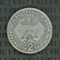 DEM___2.00 1989F Schumacher -vz 2 Deutsche Mark