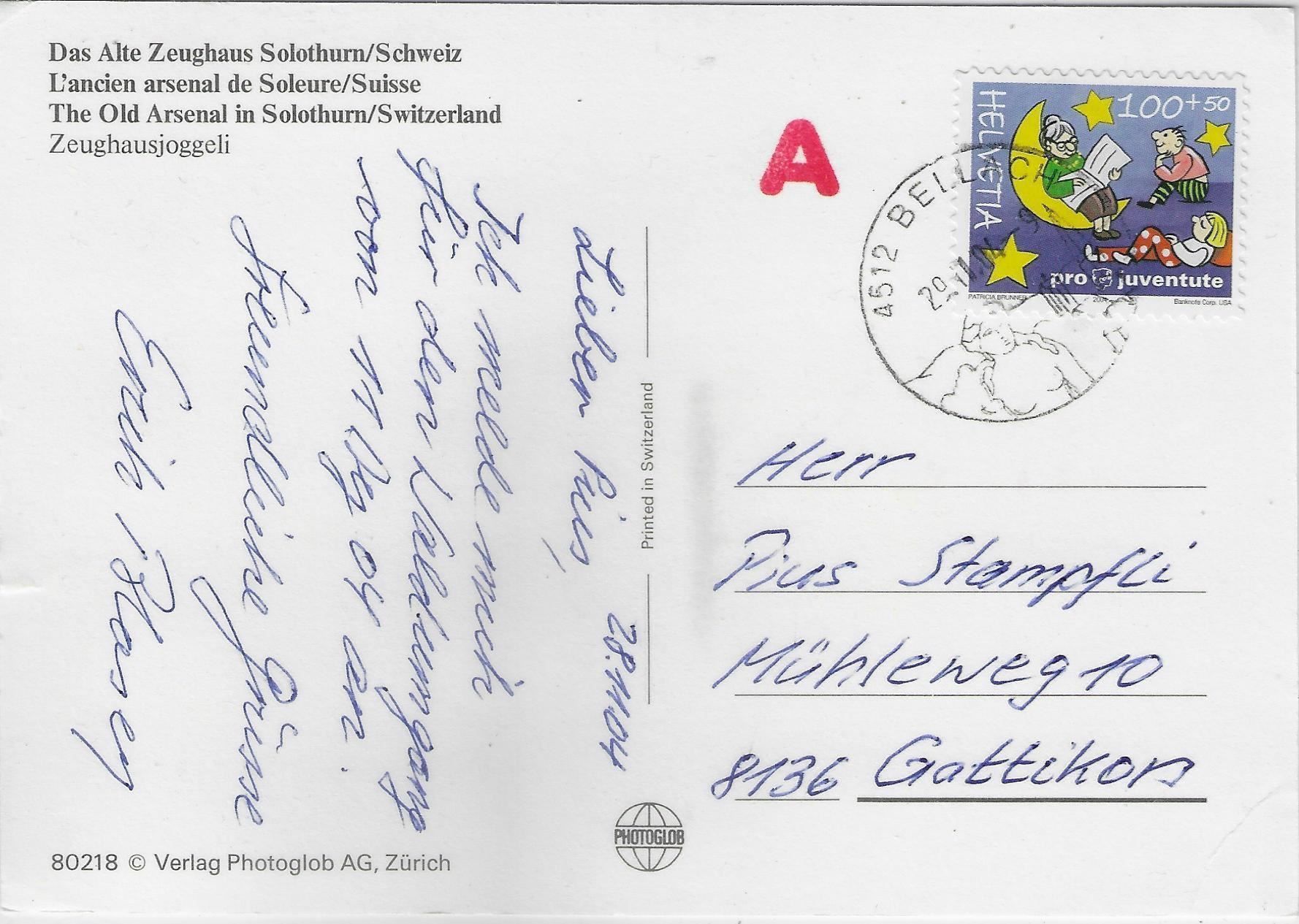 Cartoline postali: Das Alte Zeughaus Solothurn – Usato da Ettingen venduto da Kartenplanet 1
