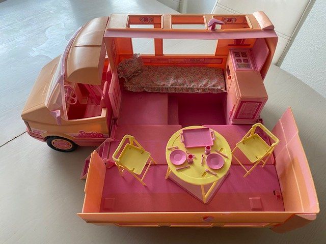 BARBIE Magic Van Suncharm Western Motor Home Camping Car Ref 3366