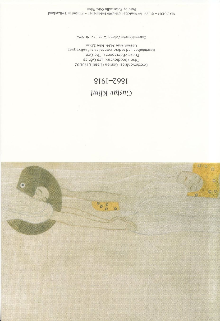 Cartoline postali: DK Gustav Klimt, Beethovenfries, 1901 – Nuovo (secondo la descrizione) da Bürglen TG venduto da StampGraf