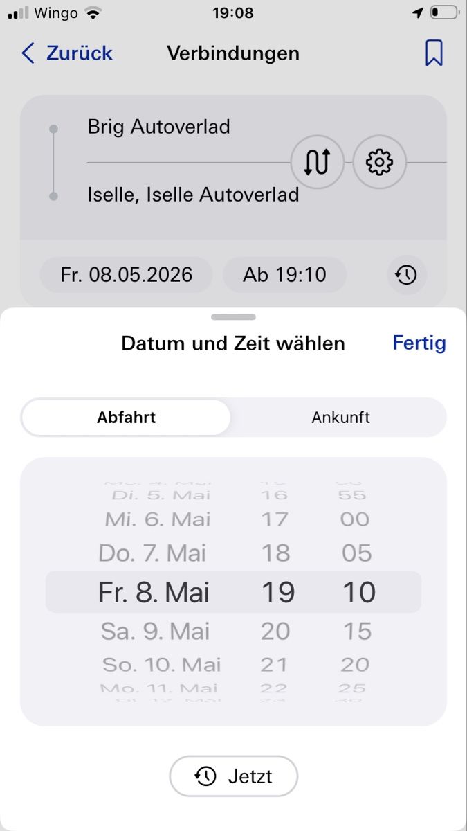 Biglietti: Online Ticket Autoverlad Simplon – Nuovo e nell'imballaggio originale da Sigriswil venduto da Bergis