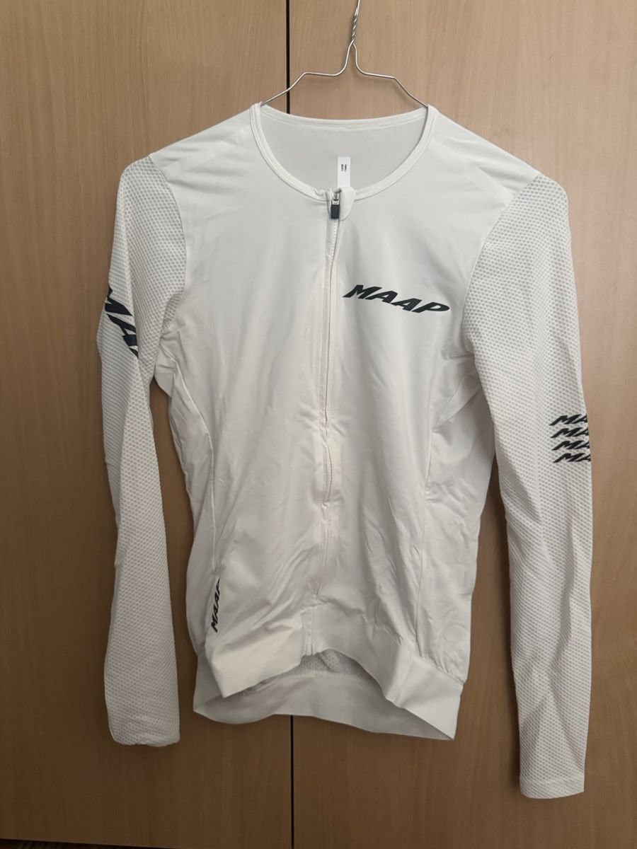 Canottiere & Pantaloni: MAAP Radtrikot langarm weiss - S – Nuovo (secondo la descrizione) da Hinwil venduto da lucanuenlist