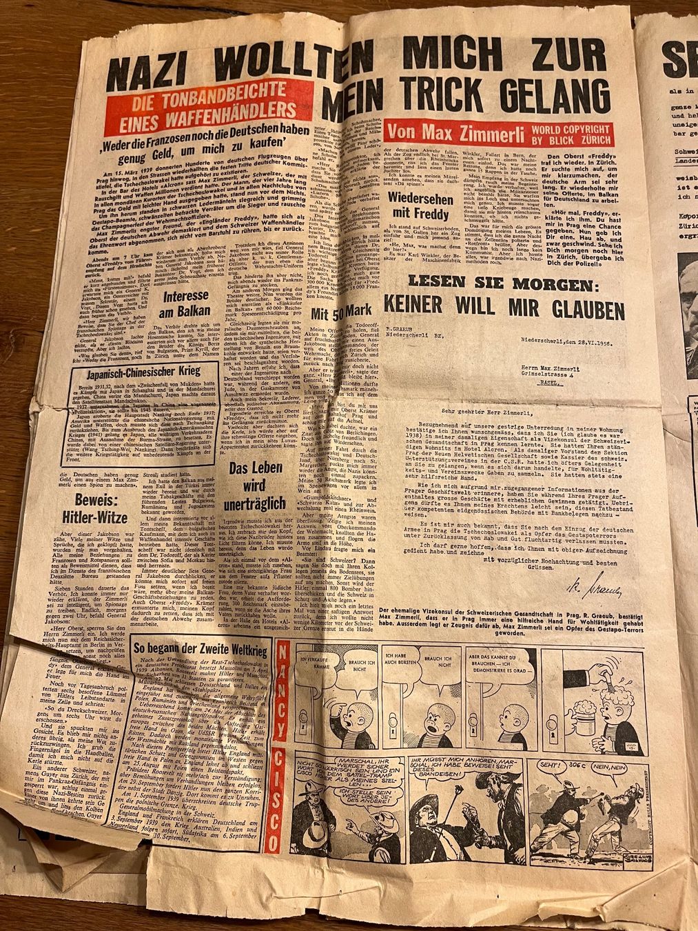 Riviste & Magazine: Blick Tageszeitung 18. August 1961 – Usato da Spiez venduto da _silvio_99 5